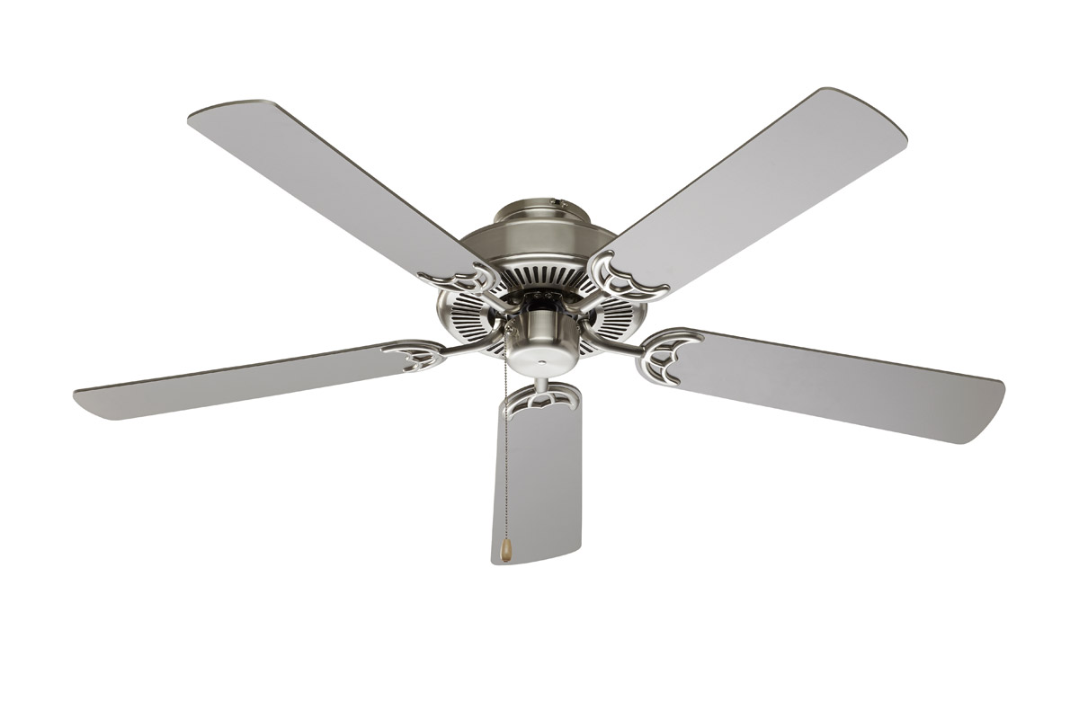 Trans Globe Lighting F-1001-BN Seltzer 52 inch Brushed Nickel Ceiling Fan