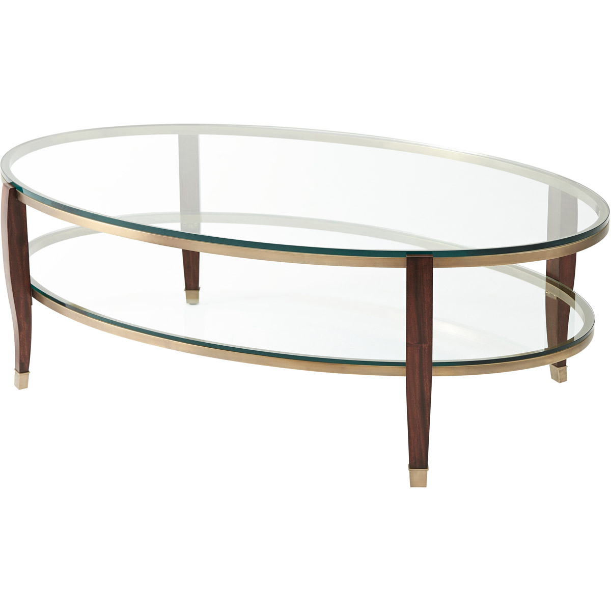 Theodore Alexander 5121-081 Theodore Alexander 52 X 32 inch Brass Cocktail Table