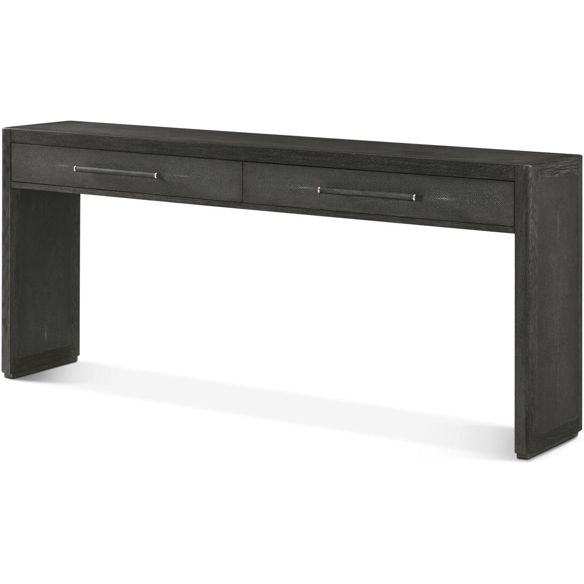 Theodore Alexander TA53129.C403 Maxwell 72 X 14 inch Obsidian Console Table, Wooden, 2-Drawer