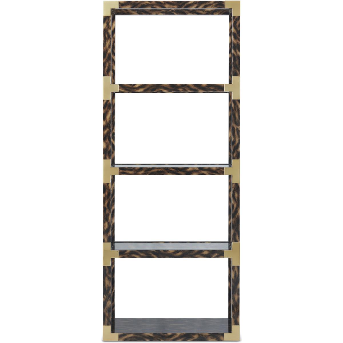 Theodore Alexander TA63050 Arakan 80 X 32 X 15 inch Etagere, Wooden, 4-Shelf