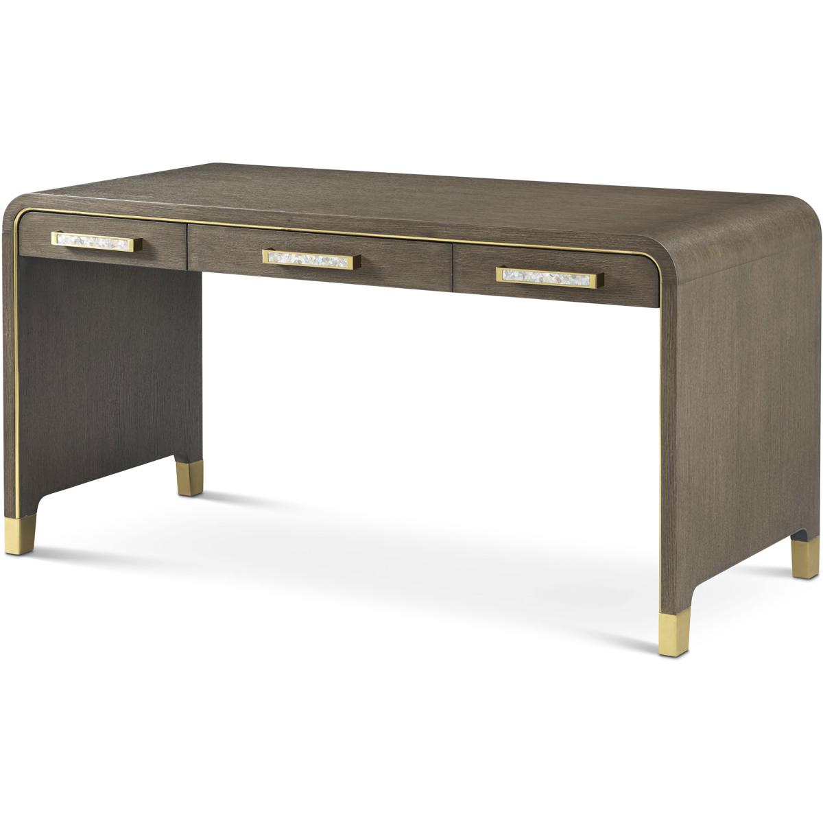 Theodore Alexander TA71057.C385 Judith Leiber Couture 60 X 26 inch Mink Desk, Wooden