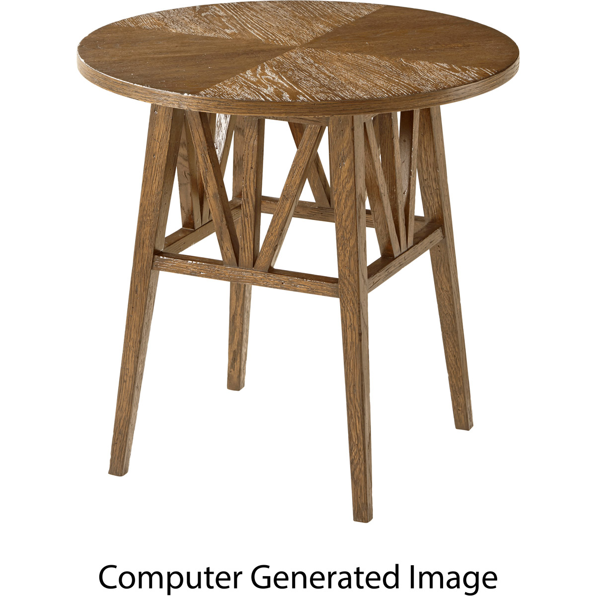 Theodore Alexander TAS50078.C253 Nova 22 X 22 inch Dawn Round Side Table