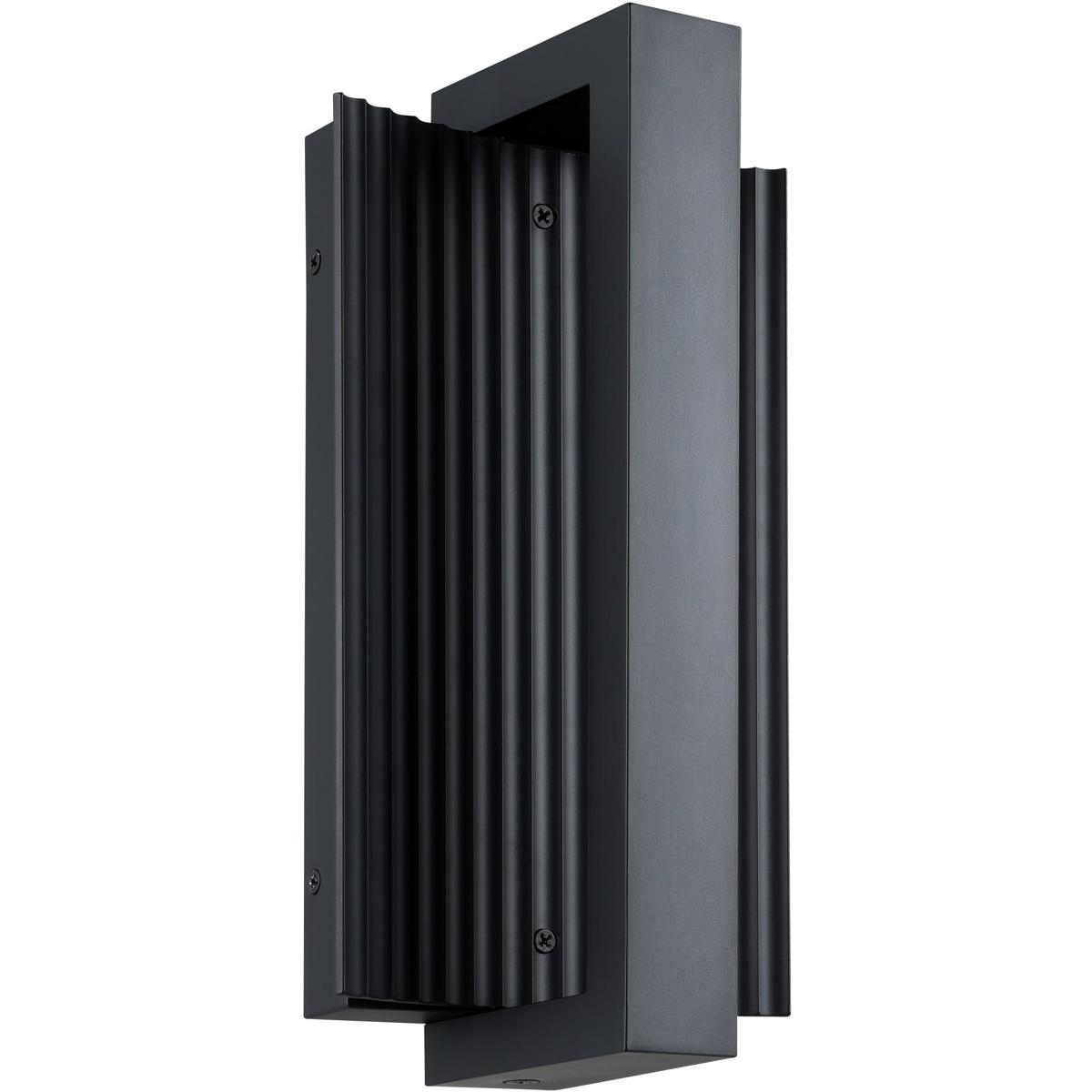 Thesis 207066A Jubilee LED 1225 inch Matte Black Exterior Wall Sconce
