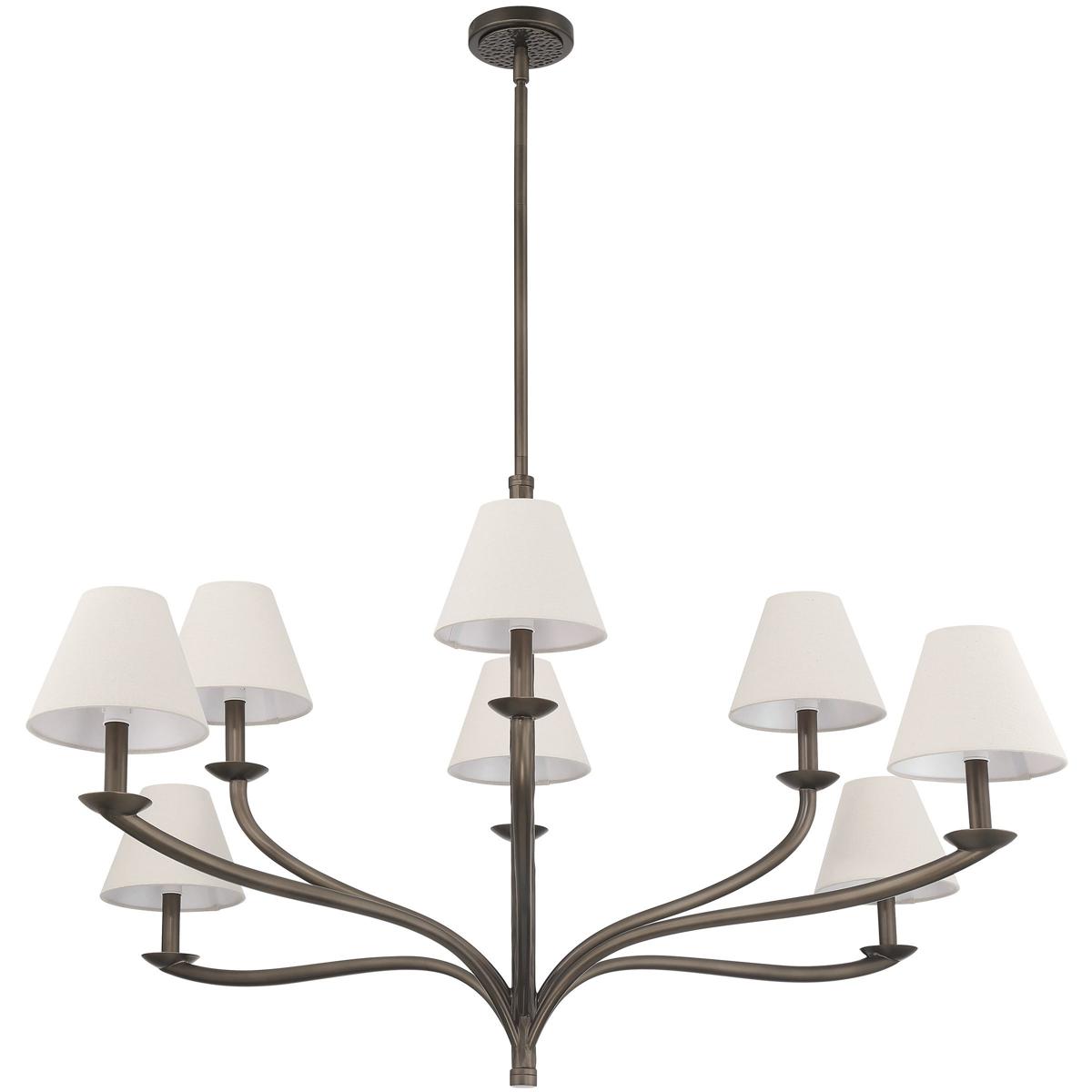 Thesis 207339A Bethany 8 Light 52 inch Forged Bronze Chandelier Ceiling Light