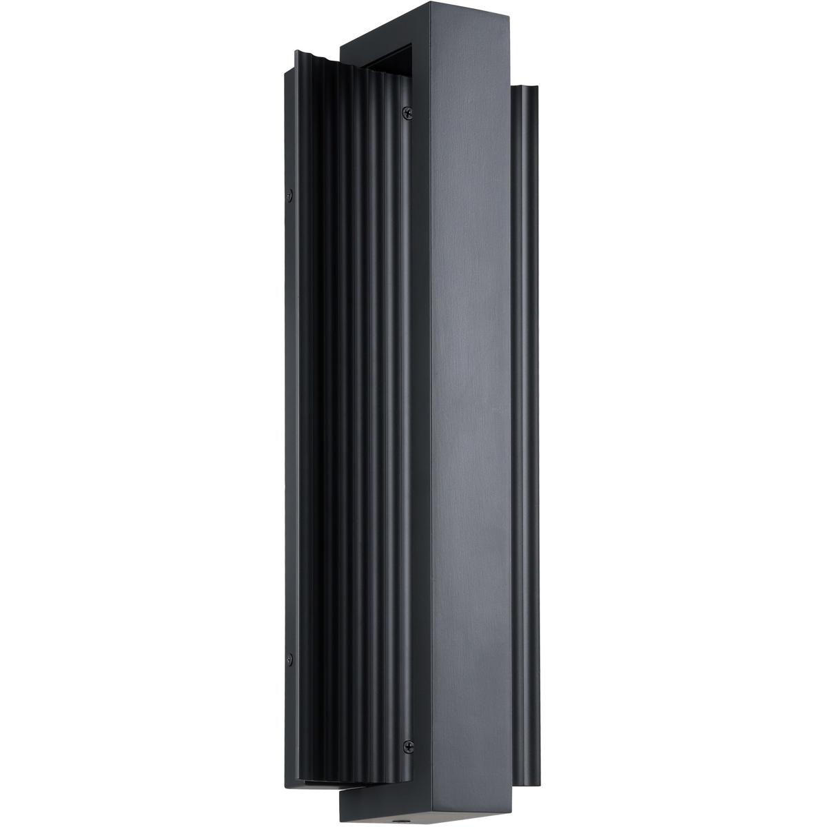 Thesis 207068A Jubilee LED 1825 inch Matte Black Exterior Wall Sconce