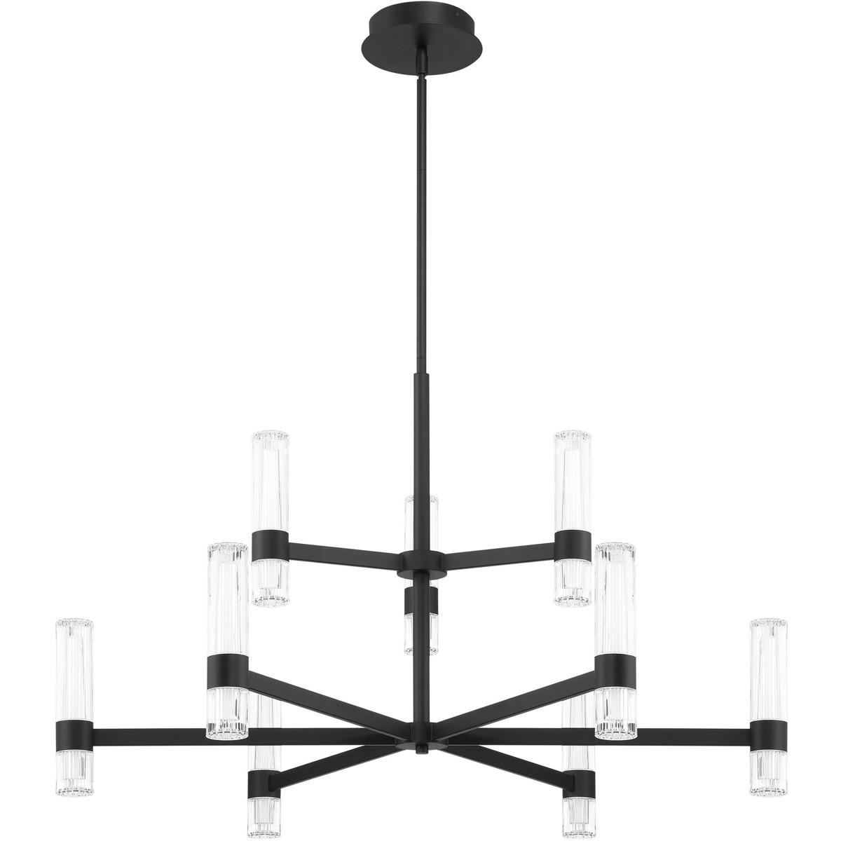 Thesis 207312A Ristretto LED 42 inch Matte Black Chandelier Ceiling Light