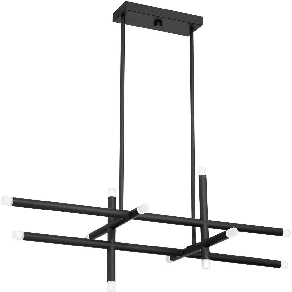 Thesis 207295A Manhattan LED 48 inch Matte Black Linear Chandelier Ceiling Light