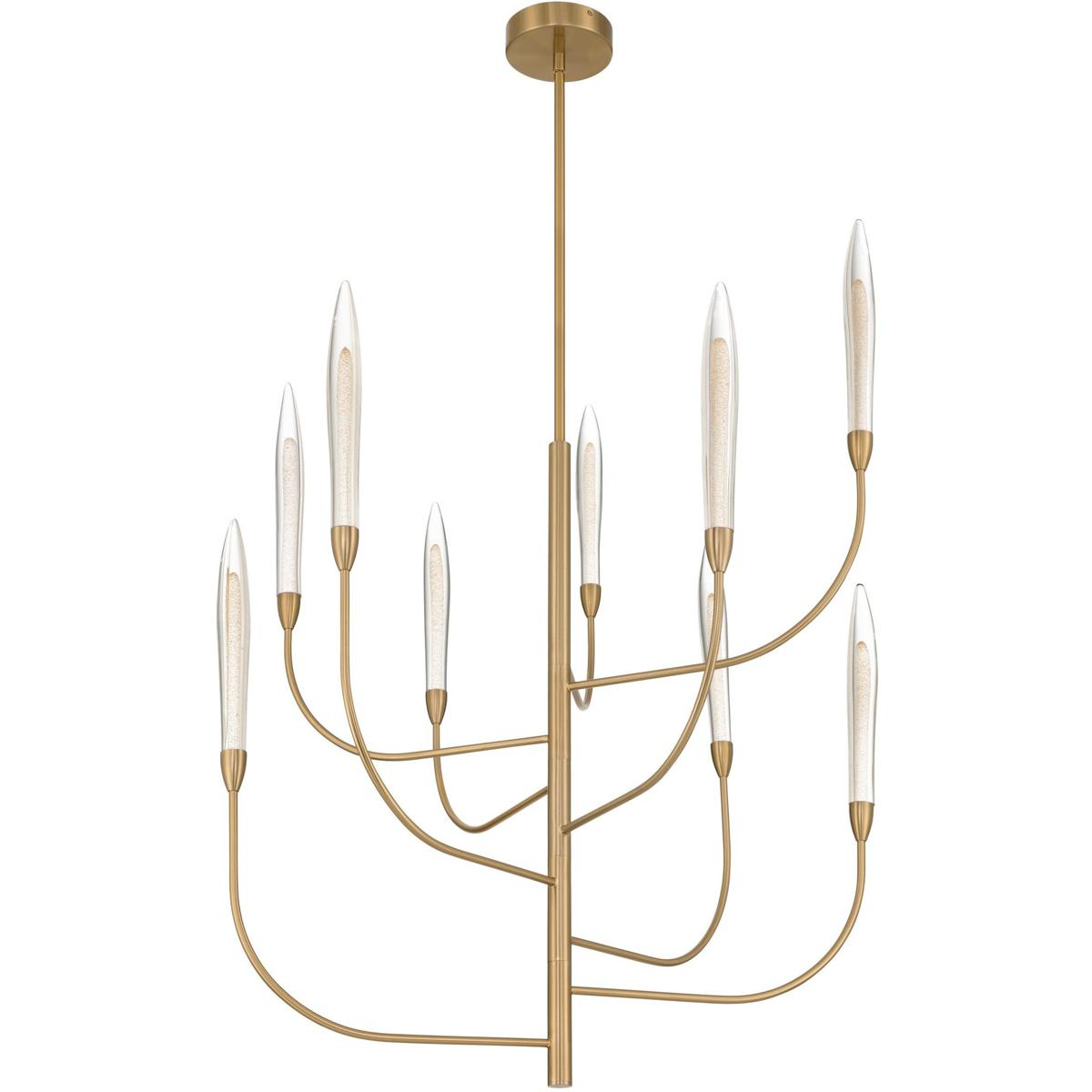 Thesis 207267A Calle LED 36 inch Brass Chandelier Ceiling Light