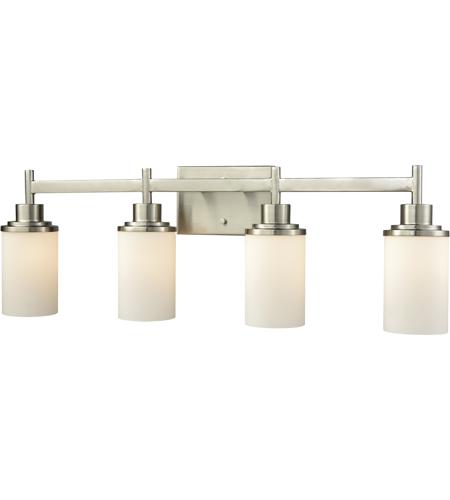 Thomas Lighting Cn575412 Belmar 4 Light, Polished Nickel Bathroom Wall Light Fixtures