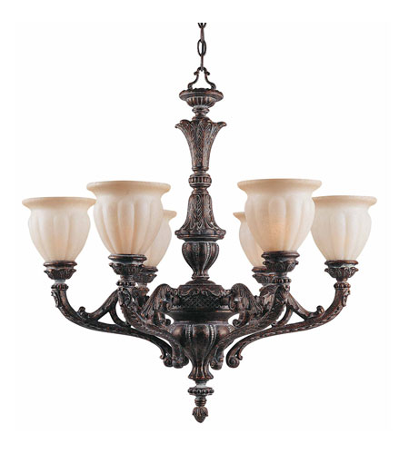 Sultan 6 Light Chandeliers in Bronze Oro 31023