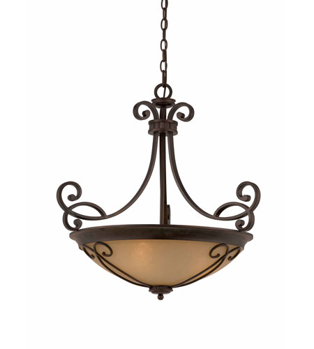 Corsica 4 Light Pendants in English Bronze 31432 26