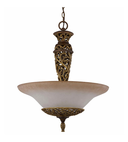 Filigree 3 Light Pendants in Aged Bronze 32102