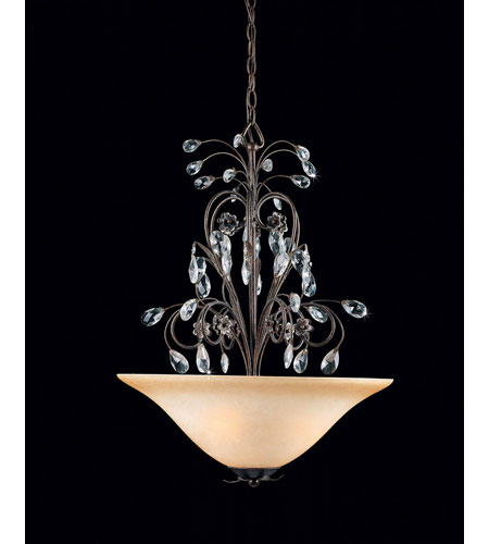 Primavera 3 Light Pendants in English Bronze 32342