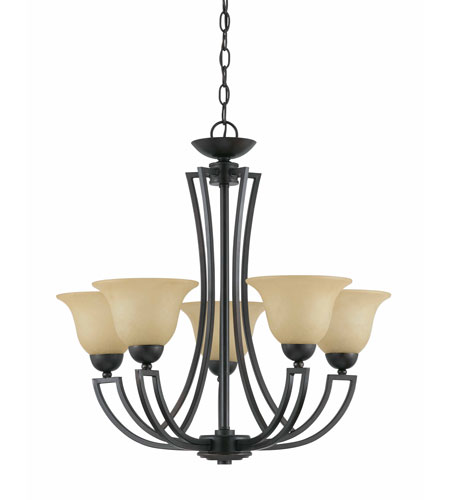Greco 5 Light Chandeliers in English Bronze 32783