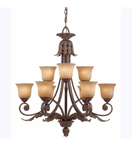 Vienna 9 Light Chandeliers in Weathered Bronze 39614