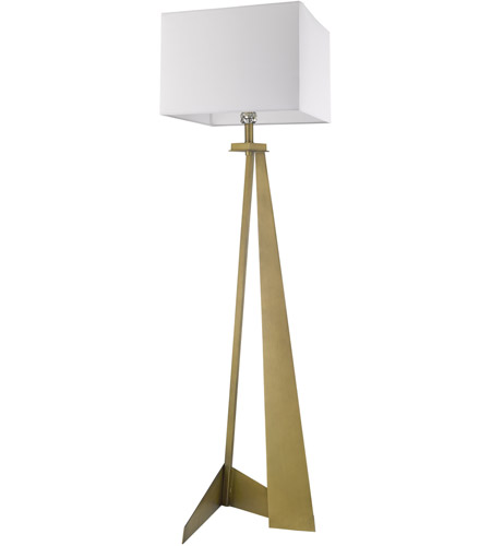 Trend Lighting TF70011AB Stratos 60 inch 100.00 watt Aged Brass Floor Lamp Portable Light TF70011AB_4.jpg