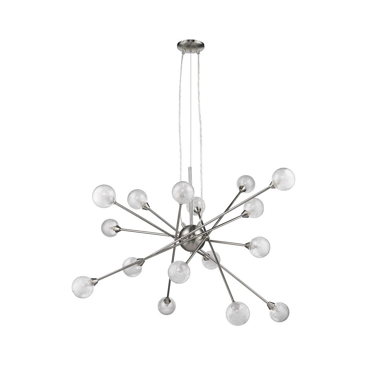 Trend Lighting TP636616 Galaxia 16 Light 34 inch Brushed Nickel Chandelier Ceiling Light