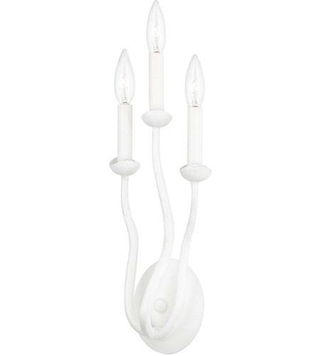 Troy Lighting B1083-GSW Reign 3 Light 7 inch Gesso White ADA Wall Sconce Wall Light photo