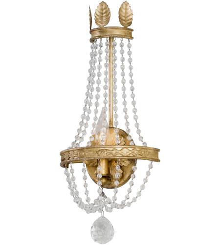 Troy Lighting B5361 Viola 1 Light 9 inch Distressed Gold Leaf Wall Sconce Wall Light photo