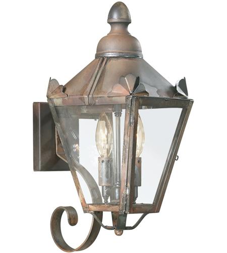 Troy Lighting B8940NR Preston 2 Light 16 inch Natural Rust Outdoor Wall Lantern in Clear photo
