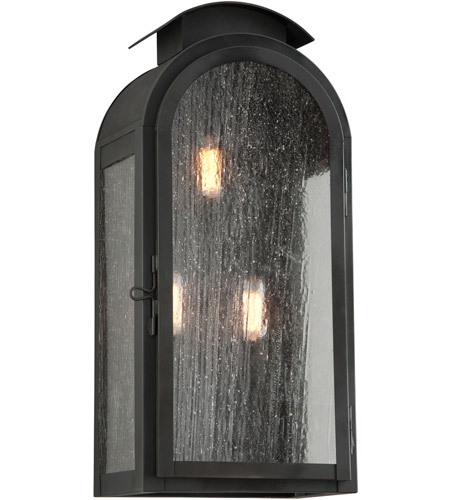 Troy Lighting B4403CI Copley Square 3 Light 21 inch Charred Iron Outdoor Wall Sconce in Incandescent photo