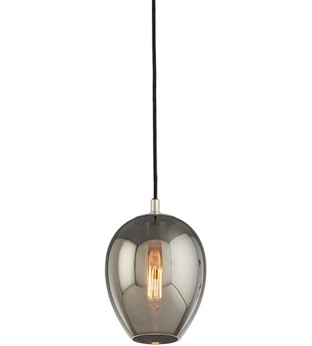 Troy Lighting F4293 Odyssey 1 Light 7 inch Carbide Black and Polished Nickel Pendant Ceiling Light photo