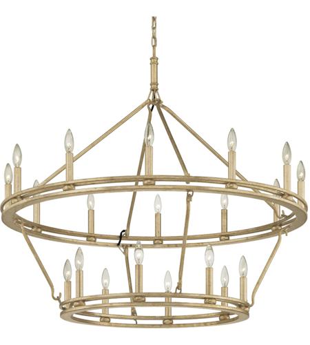Troy Lighting F6249 Sutton 20 Light 44 inch Champagne Silver Leaf Chandelier Ceiling Light photo
