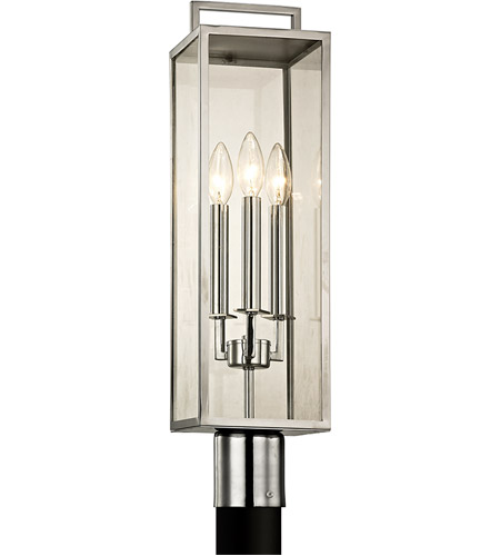 Troy Lighting P6535 Beckham 3 Light 24 inch Polished Stainless Post photo