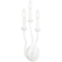 Troy Lighting B1083-GSW Reign 3 Light 7 inch Gesso White ADA Wall Sconce Wall Light photo thumbnail