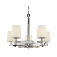 Troy Saratoga 5Lt Chandelier Ceiling Mount Hanging In Polished Chrome F1915PC photo thumbnail
