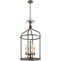 Troy Lighting F3526 Surrey 4 Light 19 inch Distressed Black With Antique Gold Accents Pendant Ceiling Light photo thumbnail