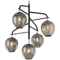 Troy Lighting F4297 Odyssey 5 Light 36 inch Carbide Black and Polished Nickel Chandelier Ceiling Light alternative photo thumbnail
