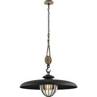 Troy Lighting F4907 Murphy 1 Light 32 inch Vintage Iron With Rustic Wood Pendant Ceiling Light alternative photo thumbnail