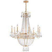Troy Lighting F5506 Pierre 8 Light 36 inch Distressed Gold Leaf Chandelier Ceiling Light photo thumbnail