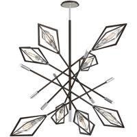 Troy Lighting F6148 Javelin 8 Light 53 inch Bronze and Polished Stainless Pendant Ceiling Light alternative photo thumbnail