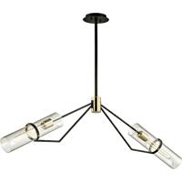 Troy Lighting F6319 Raef 2 Light 50 inch Textured Bronze Brushed Brass Linear Ceiling Light photo thumbnail