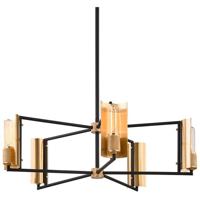 Troy Lighting F6785 Emerson 5 Light 32 inch Carbide Black and Brushed Brass Chandelier Ceiling Light photo thumbnail