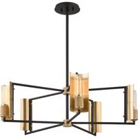 Troy Lighting F6785 Emerson 5 Light 32 inch Carbide Black and Brushed Brass Chandelier Ceiling Light alternative photo thumbnail