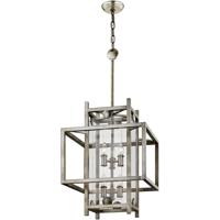 Troy Lighting F7133 Crosby 6 Light 18 inch Antique Silver Leaf Pendant Ceiling Light photo thumbnail