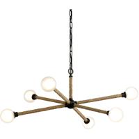 Troy Lighting F7256 Nomad 6 Light 37 inch Classic Bronze Chandelier Ceiling Light photo thumbnail