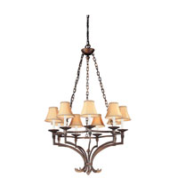 Troy Hawthorne 6Lt Chandelier Ceiling Mount Hanging In Gilded Bronze F8859GB photo thumbnail