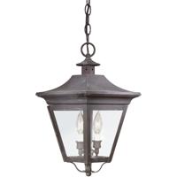 Troy Lighting F8932NR Oxford 2 Light 10 inch Natural Rust Outdoor Hanging Lantern in Clear photo thumbnail