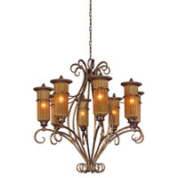 Troy Lido 8Lt Chandelier Exterior Ceiling Mount Hanging In Bronze Leaf F9788BLF photo thumbnail