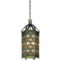 Troy Lighting Gables 1 Light Outdoor Hanging Lantern Fluorescent in Charred Gold FF9908CG photo thumbnail