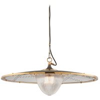 Troy Lighting F4707 Fly Boy 1 Light 32 inch Bronze with Brass Pendant Ceiling Light photo thumbnail
