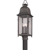 Troy Lighting P3215 Larchmont 3 Light 25 inch Aged Pewter Post photo thumbnail