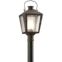 Troy Lighting P3764NR Nantucket 1 Light 21 inch Charred Iron Outdoor Post Lantern in Incandescent  photo thumbnail