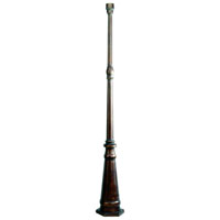 Troy Lighting P8681CI Fluted Post 73 inch Charred Iron Pier and Post Accessory  photo thumbnail