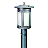 Troy Lighting Highland Park Outdoor Post Lantern Fluorescent in Antique Nickel PFIW6915AN photo thumbnail