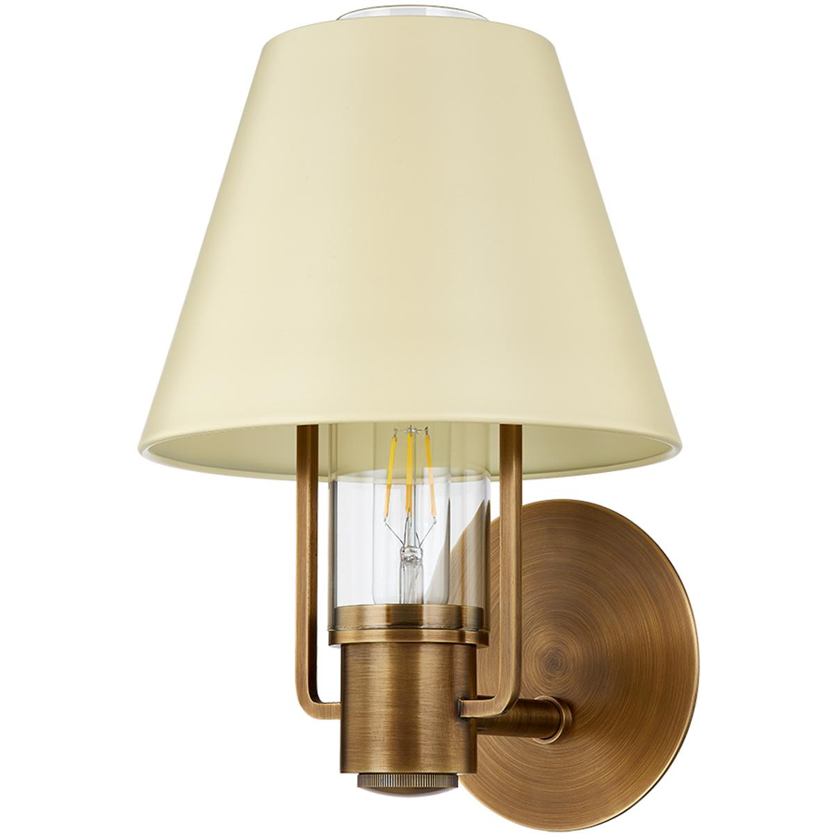 Troy Lighting B1613PBRSSD Kindle 1 Light 875 inch Patina Brass Wall Sconce Wall Light